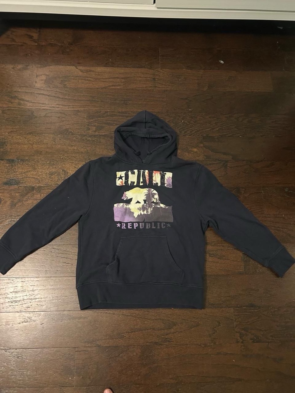 Men's Navy Graphic Pullover Hoodie - Republic